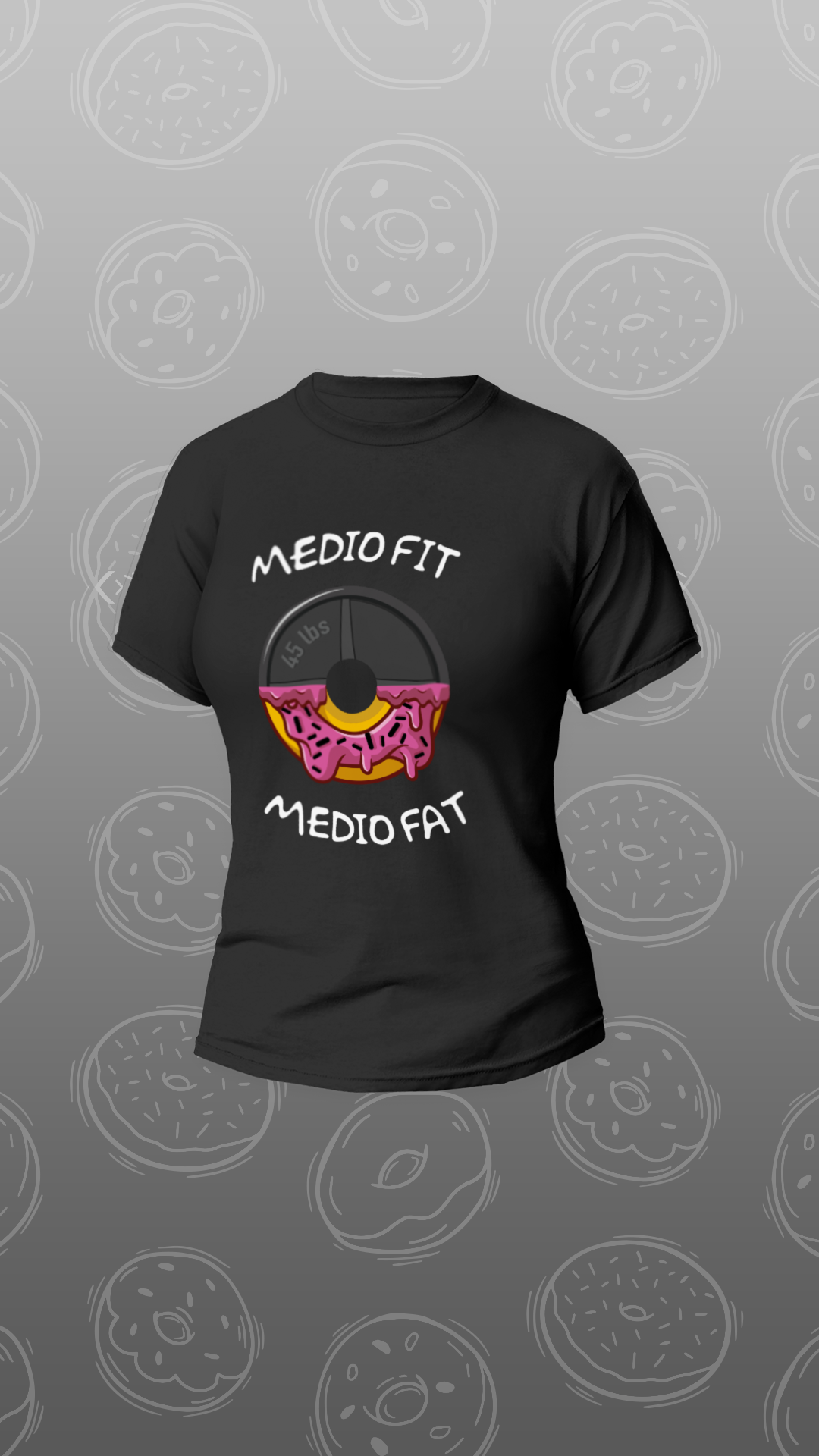 Playera Disco Dona C/Chispas de chocolate